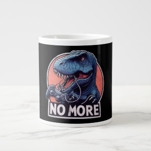 Taza De Café Gigante Diseño de T-Rex Gamer No More