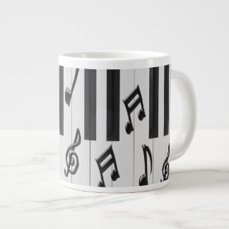 Taza De Café Gigante Diseño de teclado de piano