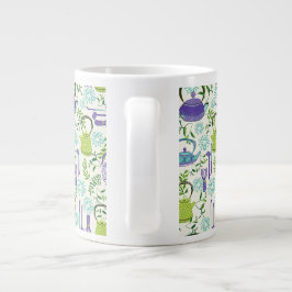 Taza De Café Gigante Diseño de tetera verde japonesa