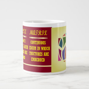 Taza De Café Gigante Diseño de tipo educativo de juego de palabras marr