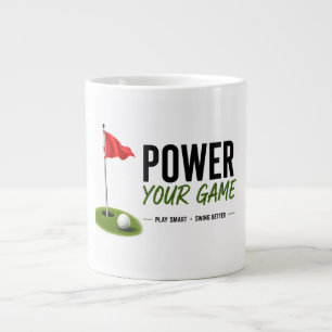 Taza De Café Gigante Diseño de tipografía de estilo de vida de Golf Ban