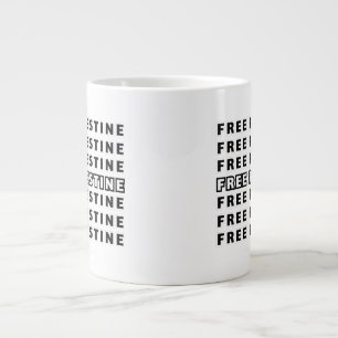 Taza De Café Gigante Diseño de tipografía de texto de repetición PALEST