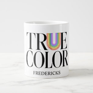Taza De Café Gigante Diseño de tipografía personalizada editorial True