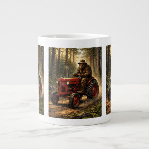 Taza De Café Gigante Diseño de Tractor Bigfoot para la Granja del Papá