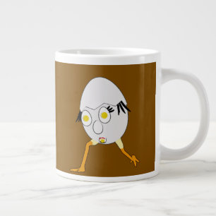 Taza De Café Gigante Diseño divertido del personaje de huevo RG y RA