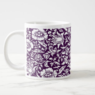 Taza De Café Gigante Diseño Floral Vintage de Malva de William Morris