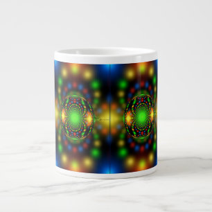 Taza De Café Gigante Diseño fractal de adorno navideño-29440