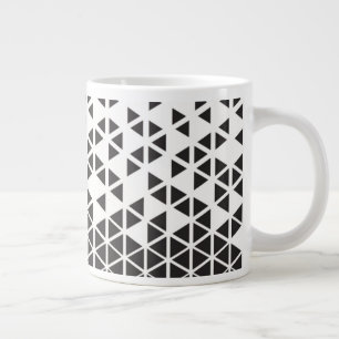 Taza De Café Gigante Diseño geométrico abstracto