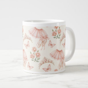 Taza De Café Gigante Diseño inspirado en bailarina rosa bonita