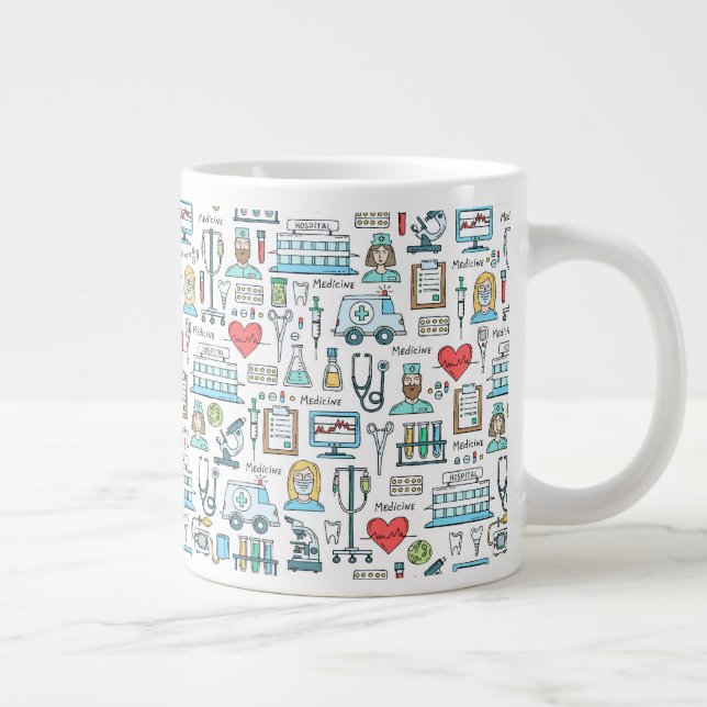 Taza De Café Gigante Diseño médico (Derecha)