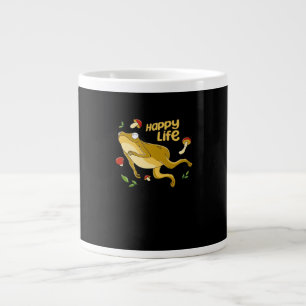 Taza De Café Gigante Diseño Mínimo Esencial Rana Feliz