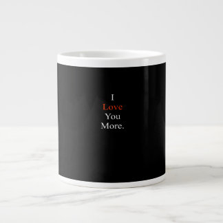 Taza De Café Gigante Diseño Mínimo Te Amo Más