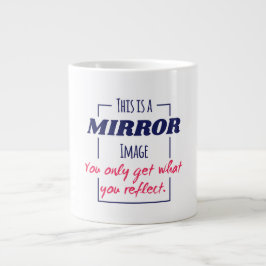 Taza De Café Gigante Diseño Motivacional de Mentalidad de Reflexión en 