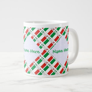 Taza De Café Gigante Diseño personalizado de patrimonio con baldosas de