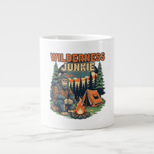Taza De Café Gigante Diseño retro bigfoot wilderkie