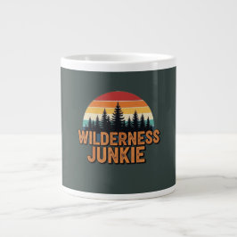 Taza De Café Gigante Diseño retro de junkie salvaje