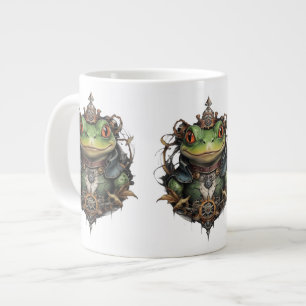 Taza De Café Gigante Diseño Steampunk de Ranita Rana,