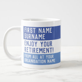 Taza De Café Gigante Disfrute de su jubilación: