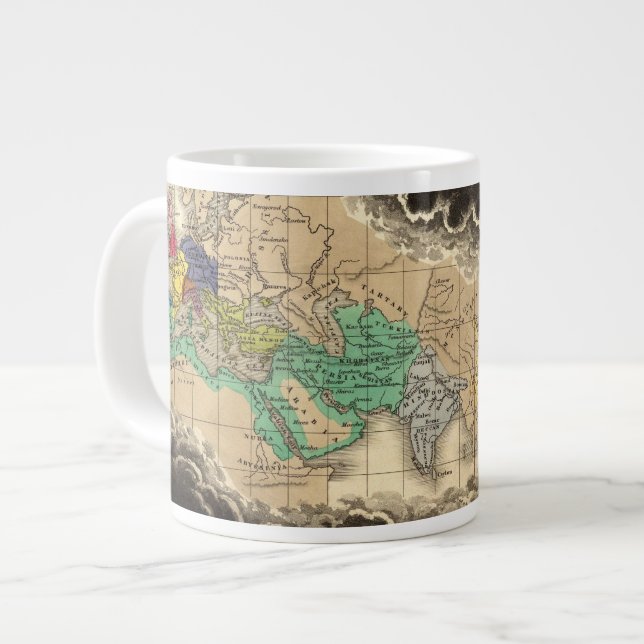 Taza De Café Gigante Disolución del Imperio de Charlemagne 912 AD (Izquierda)