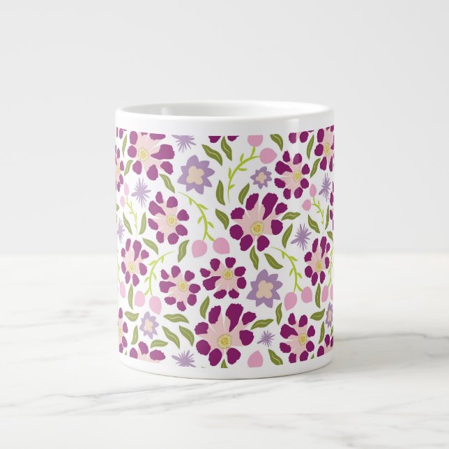 Taza De Café Gigante Ditsy floral (Frente)