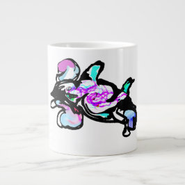 Taza De Café Gigante Diversión de ola de delfín