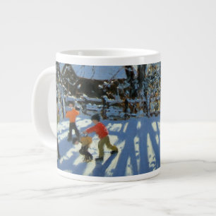 Taza De Café Gigante Diversión en la nieve Tideswell Derbyshire