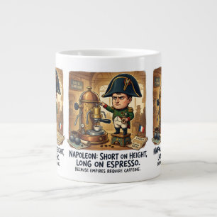 Taza De Café Gigante Divertida Caricatura de Napoleón Café - Corto de E