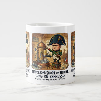 Taza De Café Gigante Divertida Caricatura de Napoleón Café - Corto de E