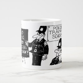 Taza De Café Gigante Divertida Escuela de Formación de la Policía del R