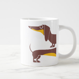 Taza De Café Gigante Divertido dachshund lindo para padres de perros la