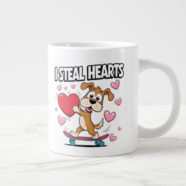 Taza De Café Gigante Divertido Día de San Valentín - Curado, moderno y  (Derecha)