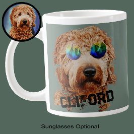 Taza De Café Gigante Divertido lindo goldendoodle o tu perro papá amant