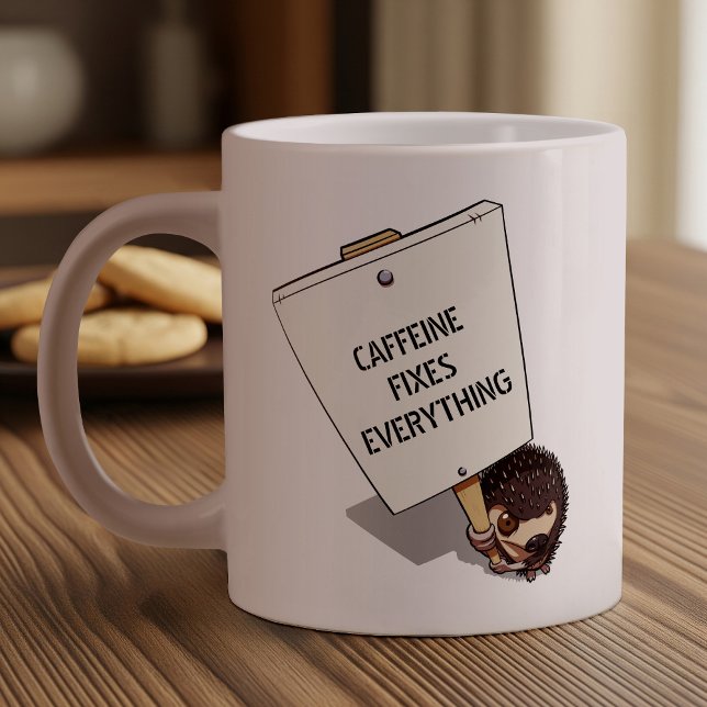 Taza De Café Gigante Divertido manifestante con el Personalizado de Pla (Subido por el creador)