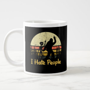 Taza De Café Gigante divertido odio a la gente