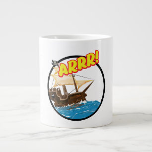 Taza De Café Gigante Divertido personalizado Pirata