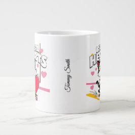 Taza De Café Gigante Divertido "Sé mi San Valentín" para ella - Un rega