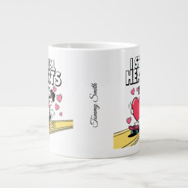 Taza De Café Gigante Divertido y moderno Día de San Valentín para él y 