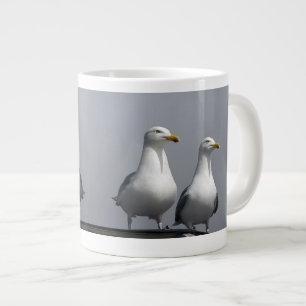 Taza De Café Gigante Divertidos Sr y Sra Gully Gaviota Romántica Coster
