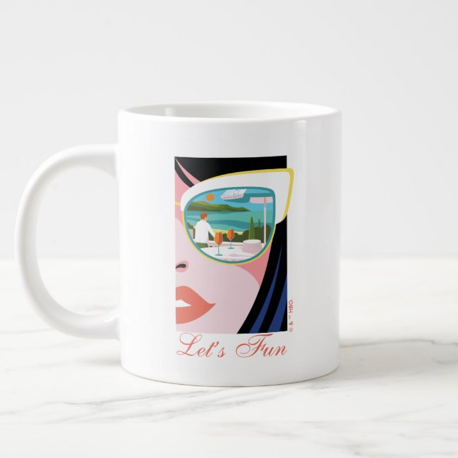 Taza De Café Gigante Divertiémonos - El Lotus blanco (Izquierda)