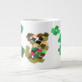 Taza De Café Gigante Diviértete el día de San Patricio con el terrier i