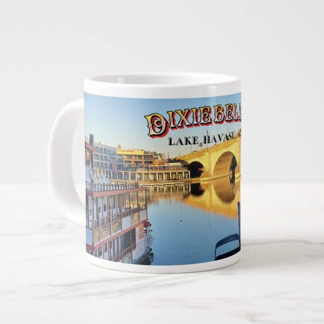 Taza De Café Gigante Dixie Belle Paddle Wheeler Touring Bote (Izquierda)