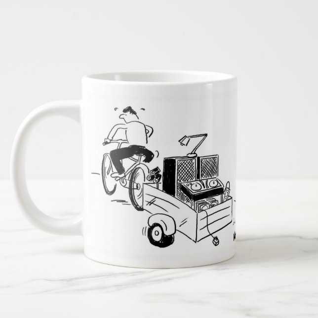 Taza De Café Gigante DJ móvil o jockey de disco (Izquierda)