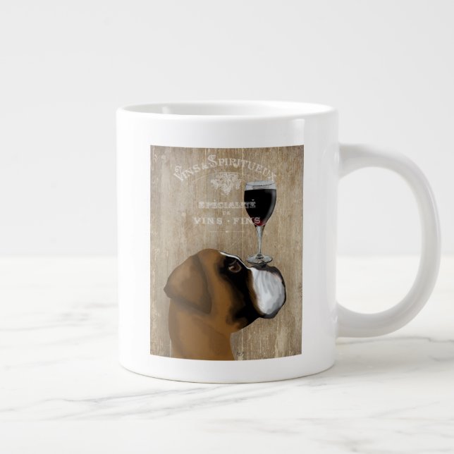 Taza De Café Gigante Dog Au Vin Boxer (Derecha)
