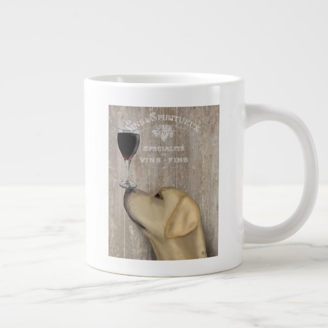 Taza De Café Gigante Dog Au Vin Yellow Labrador (Derecha)