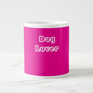 Taza De Café Gigante Dog Lover Mascota Vet Dueño de regalo rosa calient