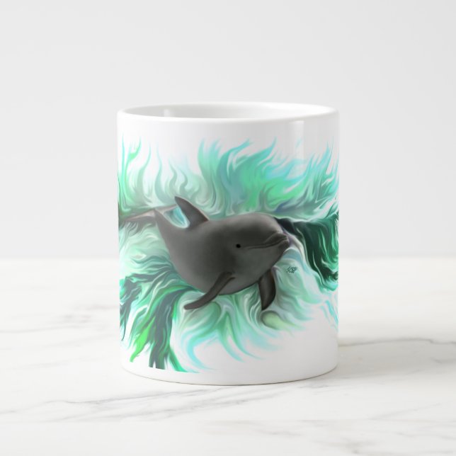 Taza De Café Gigante Dolphin Baby (Frente)
