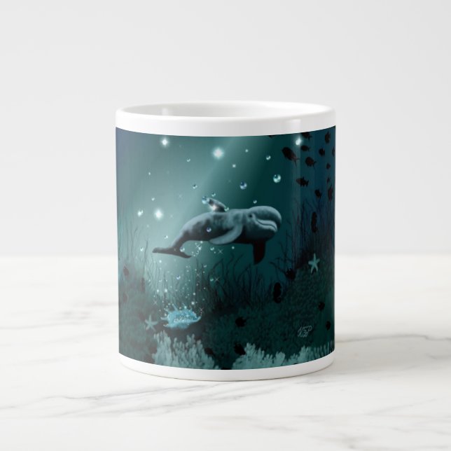 Taza De Café Gigante Dolphin Dream (Frente)