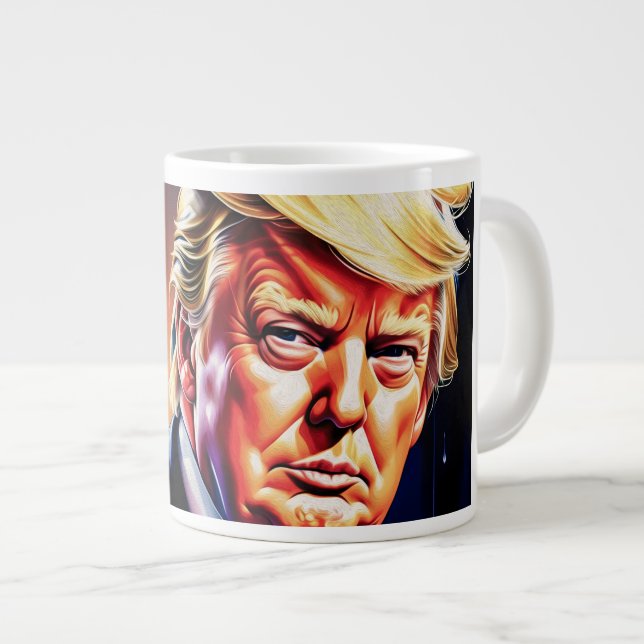 TAZA DE CAFÉ GIGANTE DONALD TRUMP JUMBO ESPECIAL MUG (Derecha)