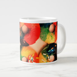Taza De Café Gigante Donuts de arcoiris