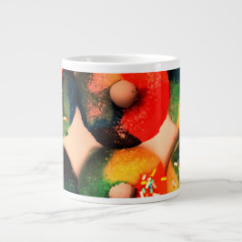 Taza De Café Gigante Donuts de arcoiris